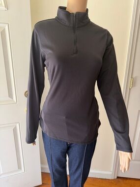 Spyder Women's Dark Gray Quarter-Zip Performance Pullover